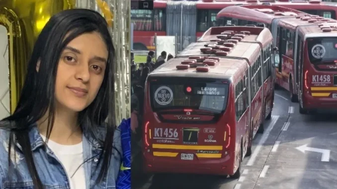 Ella es Paula Valentina Torres, la joven que murió al caer de un bus del Transmilenio durante un atraco
