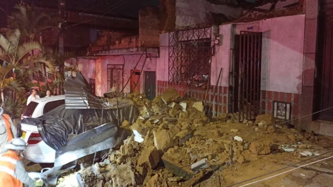 La estructura de la casa en Enciso colapsó en medio de la noche.