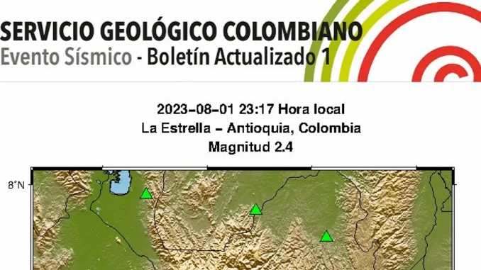 El temblor se sintió fuertemente en el Valle de Aburrá, principalmente en el municipio de La Estrella.