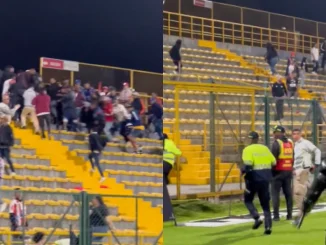 hinchas junior disturbios