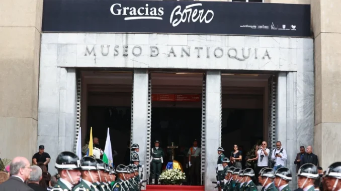 Así fue la despedida del maestro fernando Botero en Medellín.