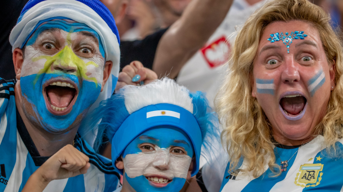 Hinchas de Argentina