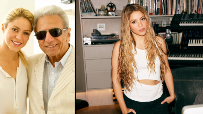 Shakira junto a su papá
